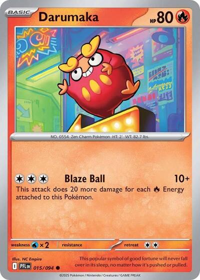 Darumaka ME02: Phantasmal Flames PFL #015/094 (Common) Pokemon: