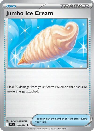 Jumbo Ice Cream PFL #091/094 (Near Mint Uncommon) Pokemon: ME02: Phantasmal Flames