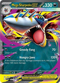 Mega Sharpedo ex 061 094 Holofoil PFL #061/094 (Near Mint Double Rare) Pokemon: ME02: Phantasmal Flames