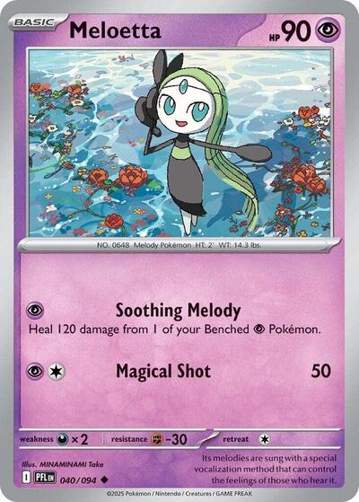 Meloetta ME02: Phantasmal Flames PFL #040/094 (Uncommon) Pokemon: