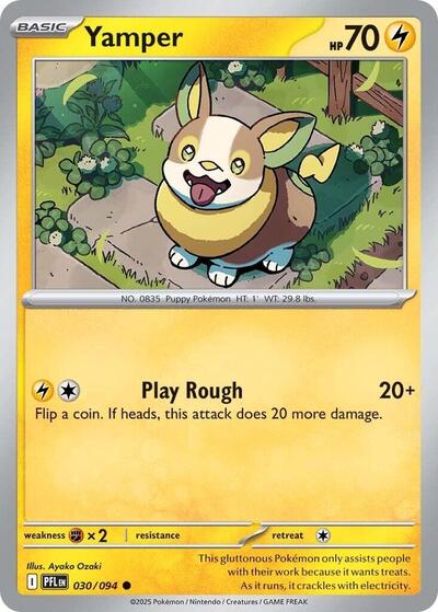 Yamper 030 094 ME02: Phantasmal Flames PFL #030/094 (Common) Pokemon: