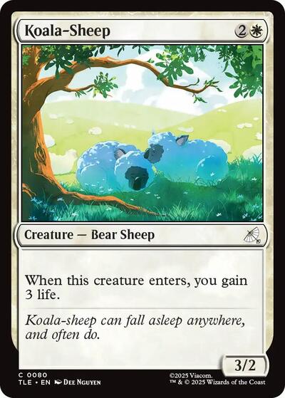 Koala Sheep TLE #80 (Near Mint Common) Magic: The Gathering: Avatar: The Last Airbender: Eternal-Legal