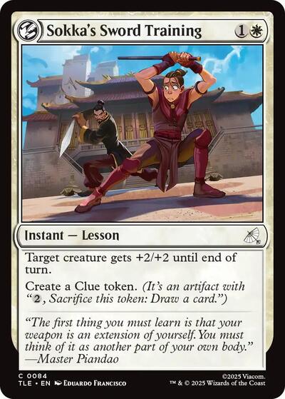 Sokkas Sword Training TLE #84 (Near Mint Common) Magic: The Gathering: Avatar: The Last Airbender: Eternal-Legal