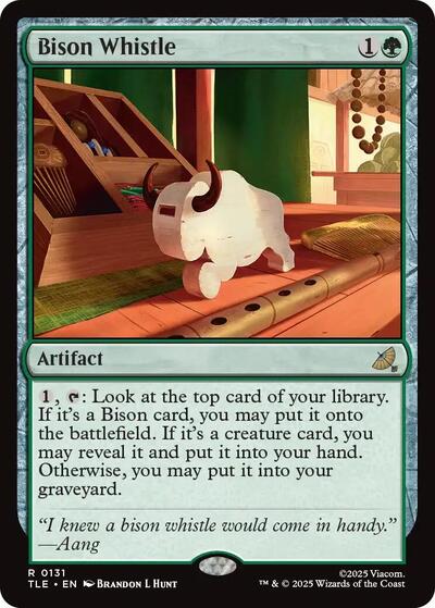 Bison Whistle TLE #131 (Near Mint Rare) Magic: The Gathering: Avatar: The Last Airbender: Eternal-Legal