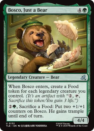 Bosco Just a Bear TLE #132 (Near Mint Uncommon) Magic: The Gathering: Avatar: The Last Airbender: Eternal-Legal