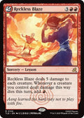 Reckless Blaze TLE #124 (Near Mint Rare) Magic: The Gathering: Avatar: The Last Airbender: Eternal-Legal