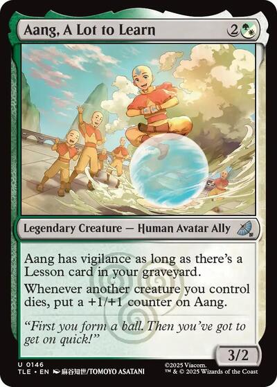 Aang A Lot to Learn TLE #146 (Near Mint Uncommon) Magic: The Gathering: Avatar: The Last Airbender: Eternal-Legal