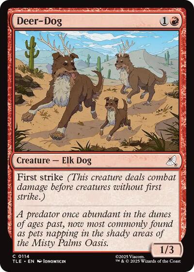 Deer Dog TLE #114 (Near Mint Common) Magic: The Gathering: Avatar: The Last Airbender: Eternal-Legal