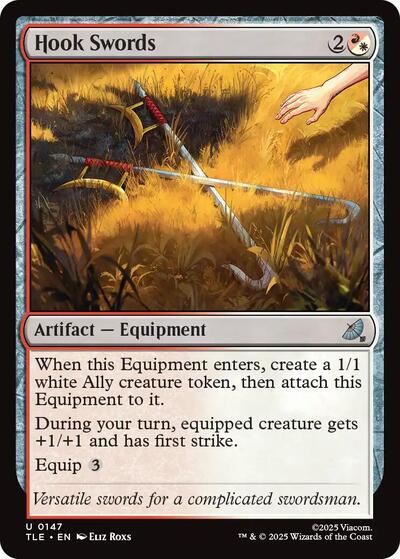 Hook Swords TLE #147 (Near Mint Uncommon) Magic: The Gathering: Avatar: The Last Airbender: Eternal-Legal