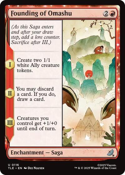 Founding of Omashu TLE #116 (Near Mint Uncommon) Magic: The Gathering: Avatar: The Last Airbender: Eternal-Legal