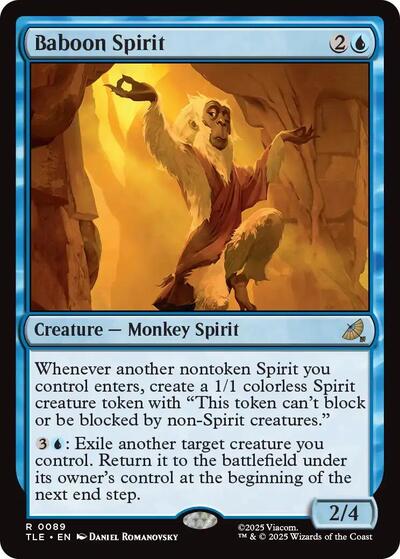 Baboon Spirit TLE #89 (Near Mint Rare) Magic: The Gathering: Avatar: The Last Airbender: Eternal-Legal