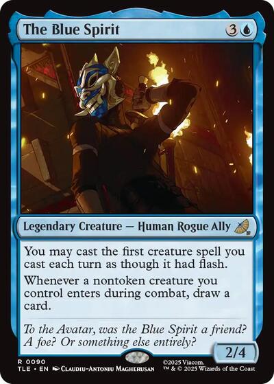 The Blue Spirit TLE #90 (Near Mint Rare) Magic: The Gathering: Avatar: The Last Airbender: Eternal-Legal