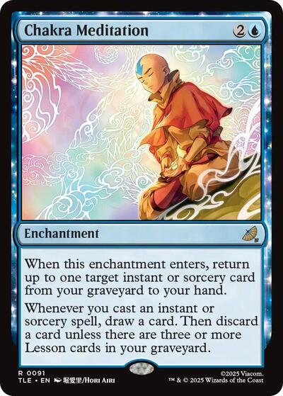 Chakra Meditation TLE #91 (Near Mint Rare) Magic: The Gathering: Avatar: The Last Airbender: Eternal-Legal