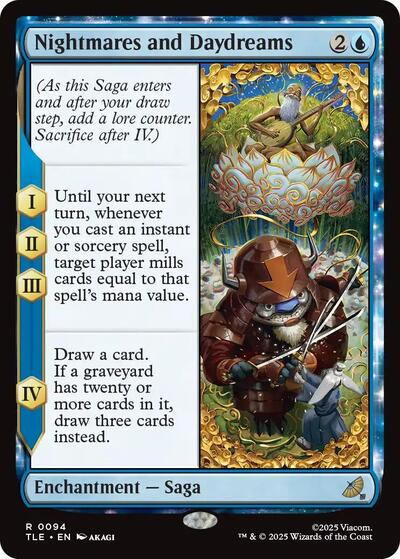 Nightmares and Daydreams Avatar: The Last Airbender: Eternal-Legal TLE #94 (Rare) Magic: The Gathering: