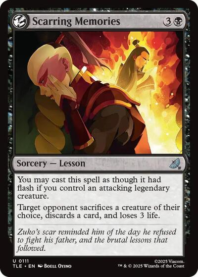 Scarring Memories TLE #111 (Near Mint Uncommon) Magic: The Gathering: Avatar: The Last Airbender: Eternal-Legal