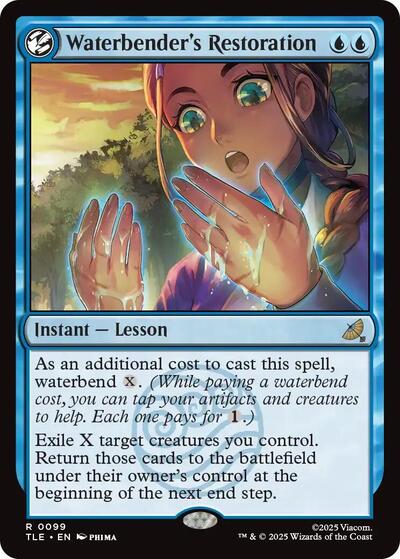 Waterbenders Restoration TLE #99 (Near Mint Rare) Magic: The Gathering: Avatar: The Last Airbender: Eternal-Legal