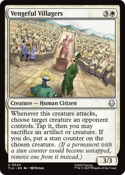 Vengeful Villagers TLA #40 (Near Mint Uncommon) Magic: The Gathering: Avatar: The Last Airbender