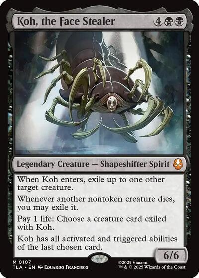 Koh the Face Stealer TLA #107 (Near Mint Mythic Rare) Magic: The Gathering: Avatar: The Last Airbender