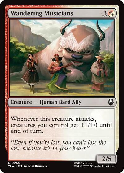 Wandering Musicians TLA #250 (Near Mint Common) Magic: The Gathering: Avatar: The Last Airbender