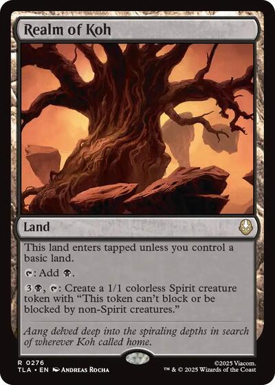Realm of Koh Foil TLA #276 (Moderately Played Rare) Magic: The Gathering: Avatar: The Last Airbender