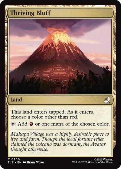 Thriving Bluff TLE #260 (Near Mint Common) Magic: The Gathering: Avatar: The Last Airbender: Eternal-Legal