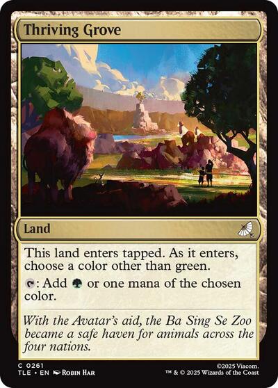 Thriving Grove TLE #261 (Near Mint Common) Magic: The Gathering: Avatar: The Last Airbender: Eternal-Legal