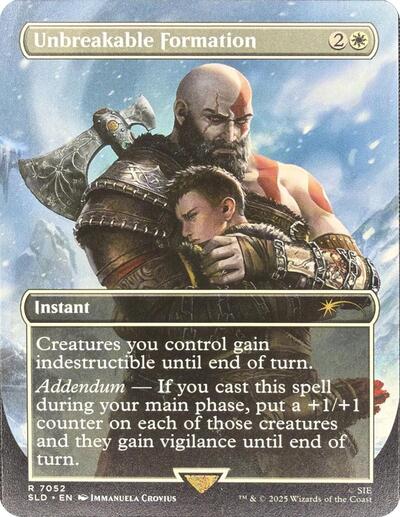 Unbreakable Formation (7052) SLD #7052 (Near Mint Rare) Magic: The Gathering: Secret Lair Drop Series