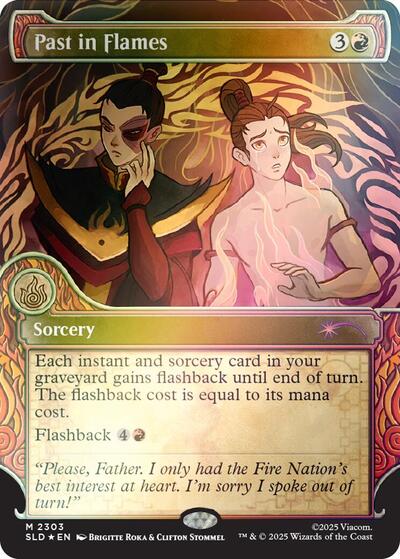 Past in Flames (Rainbow Foil) Foil SLD #2303 (Near Mint Mythic Rare) Magic: The Gathering: Secret Lair Drop Series
