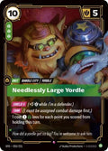 Needlessly Large Yordle Foil SFD #055/221 (Near Mint Rare) Riftbound: League of Legends Trading Card Game: Spiritforged
