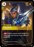 Xin Zhao - Vigilant Foil SFD #176/221 (Near Mint Rare) Riftbound: League of Legends Trading Card Game: Spiritforged