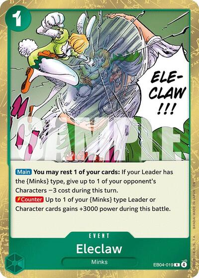 Eleclaw Foil OP14 #EB04-019 (Near Mint Rare) One Piece Card Game: The Azure Sea's Seven