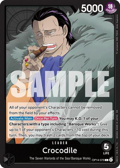 Crocodile OP14 079 OP14 #OP14-079 (Near Mint Land) One Piece Card Game: The Azure Sea's Seven