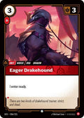 Eager Drakehound Foil SFD #006/221 (Near Mint Common) Riftbound: League of Legends Trading Card Game: Spiritforged