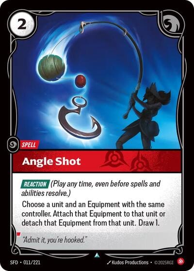 Angle Shot Foil SFD #011/221 (Near Mint Uncommon) Riftbound: League of Legends Trading Card Game: Spiritforged