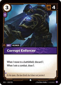 Corrupt Enforcer Foil SFD #123/221 (Near Mint Common) Riftbound: League of Legends Trading Card Game: Spiritforged