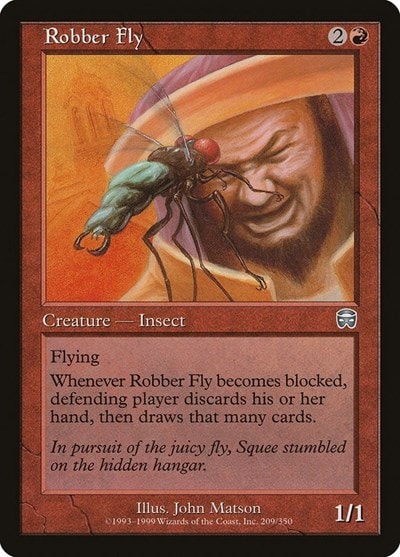 Robber Fly MMQ #209 (Heavily Played Uncommon) Magic: The Gathering: Mercadian Masques
