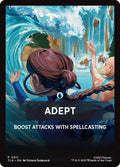 Adept Theme Card TLA #11 (Near Mint T) Magic: The Gathering: Avatar: The Last Airbender