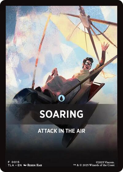 Soaring Theme Card TLA #15 (Near Mint T) Magic: The Gathering: Avatar: The Last Airbender