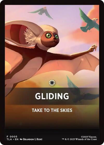 Gliding Theme Card TLA #5 (Near Mint T) Magic: The Gathering: Avatar: The Last Airbender