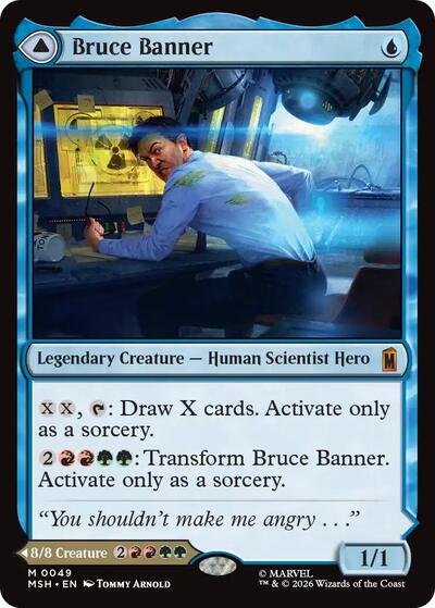Bruce Banner MSH #49 (Near Mint Mythic Rare) Magic: The Gathering: Marvel Super Heroes