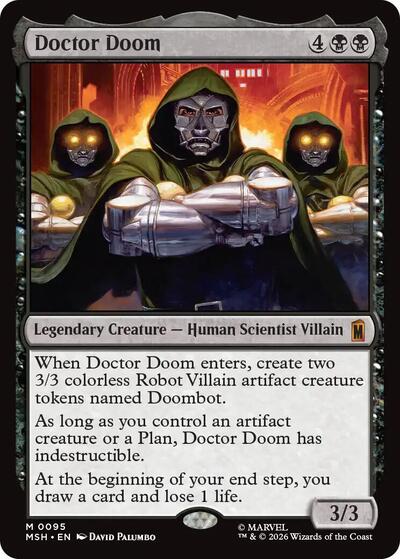 Doctor Doom MSH #95 (Near Mint Mythic Rare) Magic: The Gathering: Marvel Super Heroes