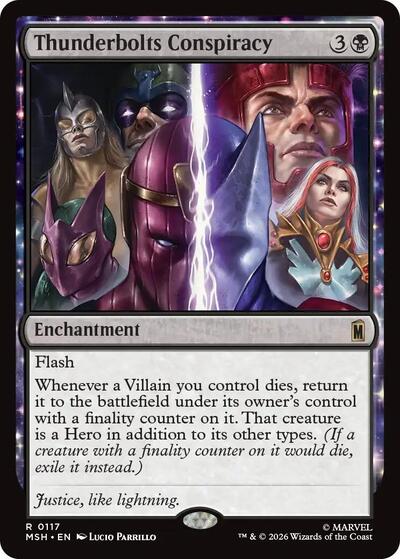 Thunderbolts Conspiracy MSH #117 (Near Mint Rare) Magic: The Gathering: Marvel Super Heroes