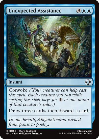Unexpected Assistance Lorwyn Eclipsed ECL #80 (Common) Magic: The Gathering: