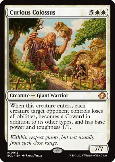 Curious Colossus ECL #12 (Near Mint Mythic Rare) Magic: The Gathering: Lorwyn Eclipsed