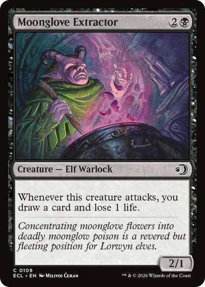 Moonglove Extractor ECL #109 (Near Mint Common) Magic: The Gathering: Lorwyn Eclipsed