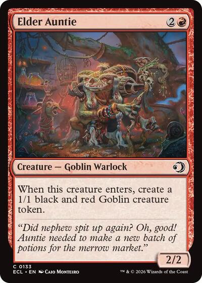 Elder Auntie Lorwyn Eclipsed ECL #133 (Common) Magic: The Gathering: