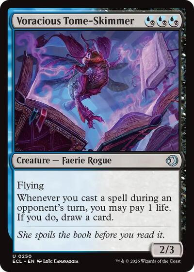Voracious Tome Skimmer ECL #250 (Near Mint Uncommon) Magic: The Gathering: Lorwyn Eclipsed