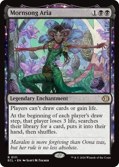 Mornsong Aria ECL #111 (Near Mint Rare) Magic: The Gathering: Lorwyn Eclipsed