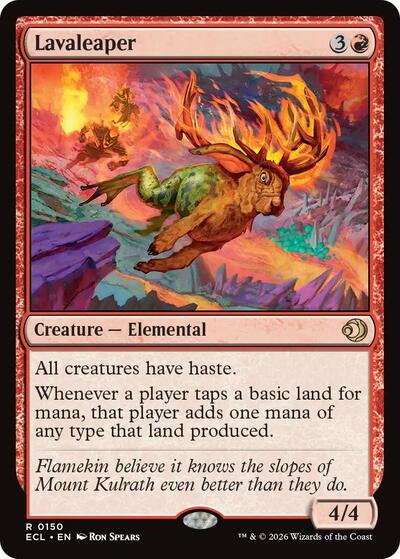 Lavaleaper ECL #150 (Near Mint Rare) Magic: The Gathering: Lorwyn Eclipsed