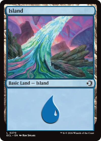 Island 0270 Lorwyn Eclipsed ECL #270 (Land) Magic: The Gathering: